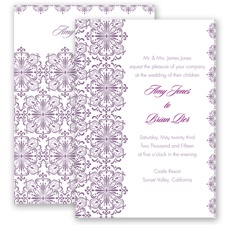 Joyous Day - Wisteria - Invitation