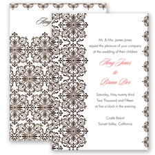 Joyous Day - Chocolate - Invitation