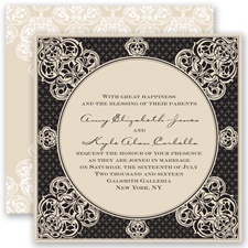 Mehndi Magic - Black - Invitation