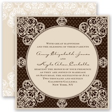 Mehndi Magic - Chocolate - Invitation