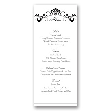 Epic Romance - Menu Card