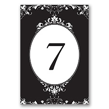Epic Romance - Table Number Card