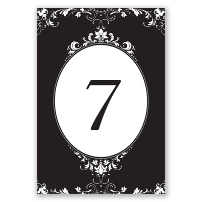 Epic Romance - Table Number Card