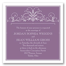 Dancing at Dusk - Wisteria - Invitation