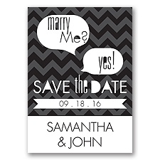 Marry Moment - Black - Save the Date Magnet