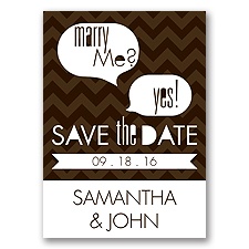 Marry Moment - Chocolate - Save the Date Magnet