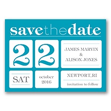 Delightful Date - Malibu - Save the Date Magnet
