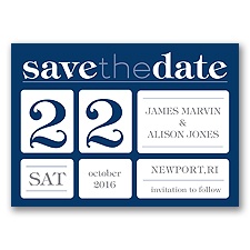 Delightful Date - Marine - Save the Date Magnet