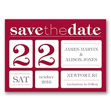 Delightful Date - Apple - Save the Date Magnet
