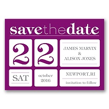 Delightful Date - Sangria - Save the Date Magnet