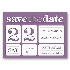 Delightful Date - Wisteria - Save the Date Magnet
