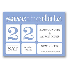Delightful Date - Bluebird - Save the Date Magnet