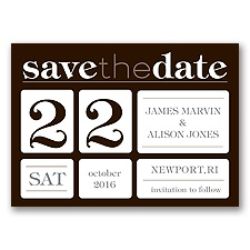 Delightful Date - Chocolate - Save the Date Magnet