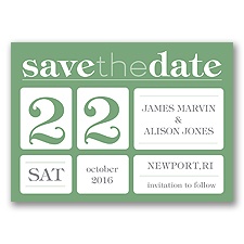 Delightful Date - Clover - Save the Date Magnet
