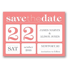 Delightful Date - Coral Reef - Save the Date Magnet