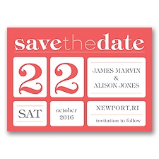 Delightful Date - Guava - Save the Date Magnet