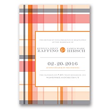 Modern Brights - Tangerine - Invitation