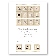 Word Games - Chocolate - Save the Date