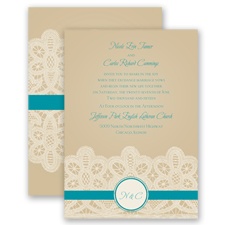 Wrapped In Lace - Malibu - Invitation