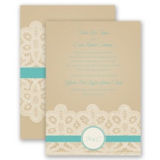 Wrapped In Lace - Pool - Invitation
