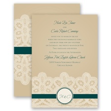 Wrapped In Lace - Gem - Invitation