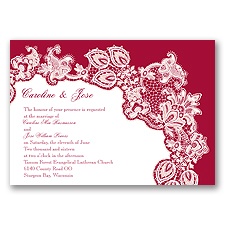 Lacy Delight - Apple - Invitation
