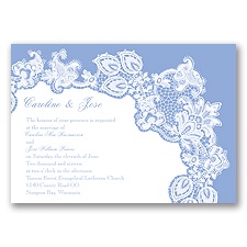 Lacy Delight - Bluebird - Invitation