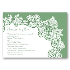 Lacy Delight - Clover - Invitation
