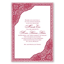 Vintage Romance - Apple - Invitation