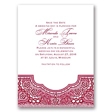 Vintage Romance - Save the Date Card