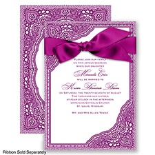 Vintage Romance - Sangria - Invitation