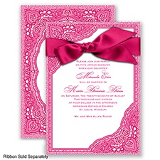 Vintage Romance - Watermelon - Invitation