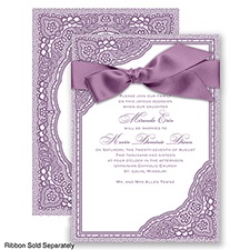 Vintage Romance - Wisteria - Invitation