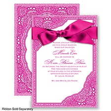 Vintage Romance - Begonia - Invitation