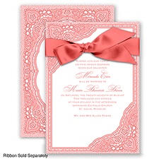 Vintage Romance - Coral Reef - Invitation