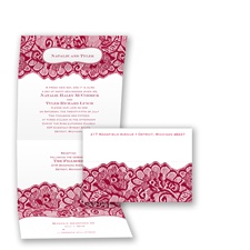 Chantilly Chic Seal and Send - Apple - Invitation