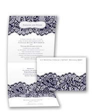 Chantilly Chic Seal and Send - Lapis - Invitation