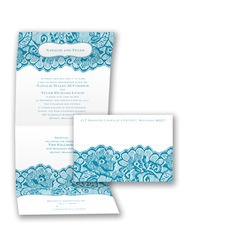Chantilly Chic Seal and Send - Malibu - Invitation