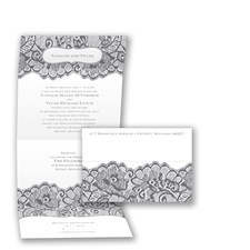 Chantilly Chic Seal and Send - Mercury - Invitation