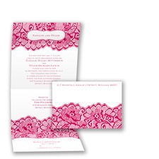 Chantilly Chic Seal and Send - Watermelon - Invitation