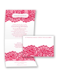 Chantilly Chic Seal and Send - Poppy - Invitation