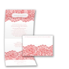 Chantilly Chic Seal and Send - Coral Reef - Invitation