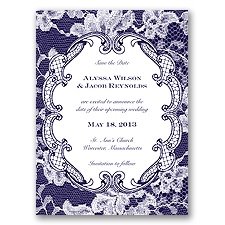 Lace Embrace - Lapis - Save the Date