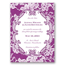 Lace Embrace - Sangria - Save the Date