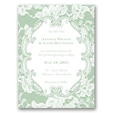 Lace Embrace - Meadow - Save the Date