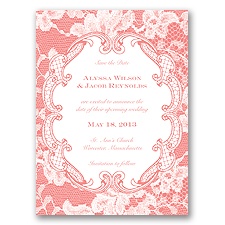 Lace Embrace - Coral Reef - Save the Date