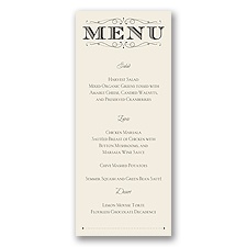 Dapper Day - Menu Card
