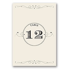 Dapper Day - Table Number Card