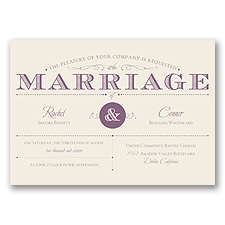 Dapper Day - Wisteria - Invitation