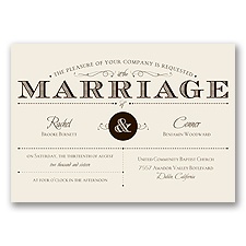 Dapper Day - Chocolate - Invitation